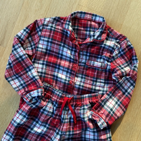 Marks & Spencer Children’s Plaid Pajama Set - Size 7-8 - Picture 1 of 9